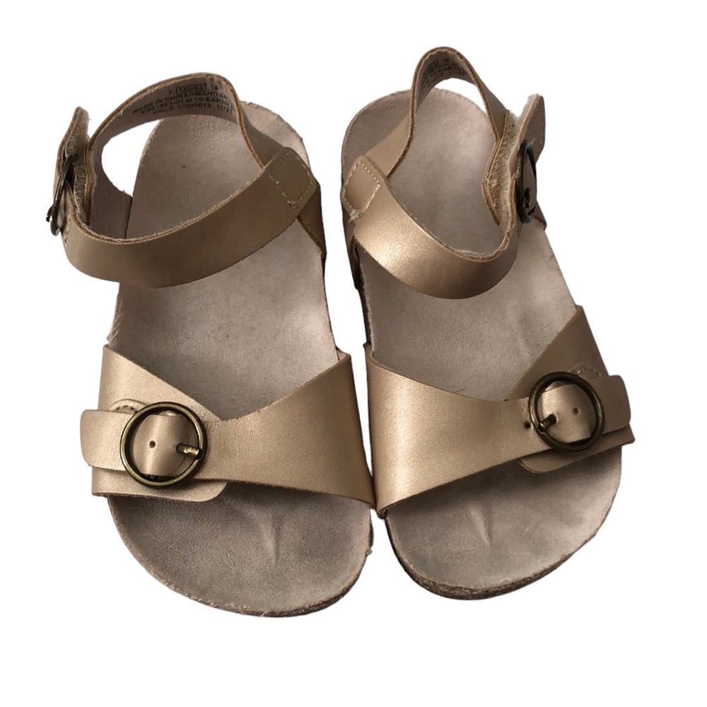 Gold toddler sandals